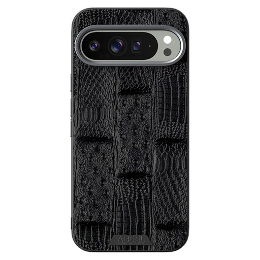 ABEEL For Google Pixel 9 Pro  /  Pixel 9 Magnetic Case Beast Texture Micro-Embossing Back Cover - Black - 2
