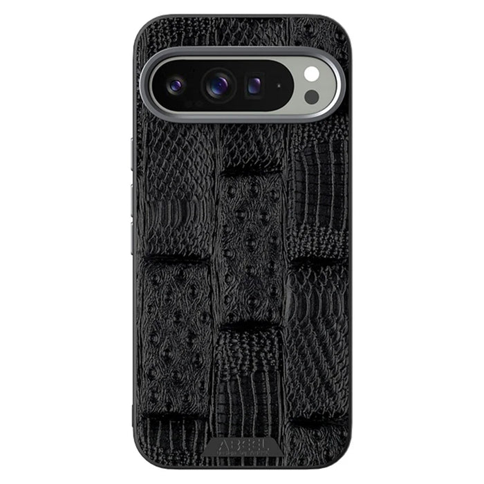 ABEEL For Google Pixel 9 Pro  /  Pixel 9 Magnetic Case Beast Texture Micro-Embossing Back Cover - Black - 2