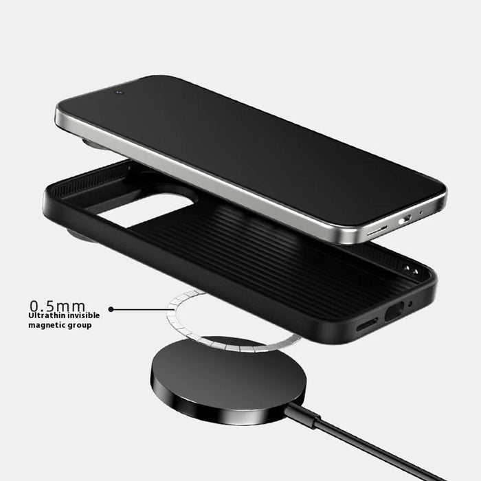 ABEEL For Google Pixel 9 Pro XL Magnetic Case Beast Texture Micro-Embossing Back Cover - Black - 3