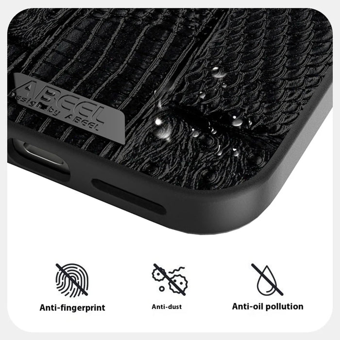 ABEEL For Google Pixel 9 Pro XL Magnetic Case Beast Texture Micro-Embossing Back Cover - Black - 5