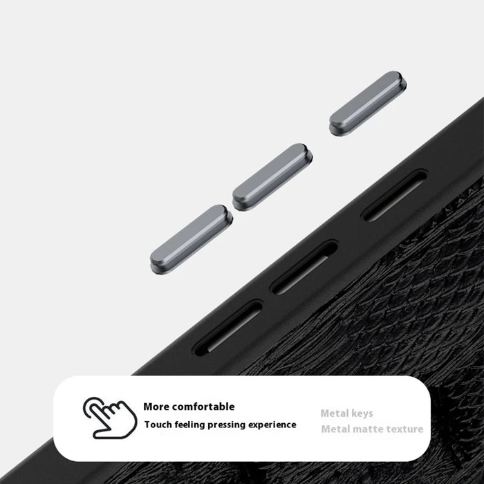 ABEEL For Google Pixel 9 Pro XL Magnetic Case Beast Texture Micro-Embossing Back Cover - Black - 6