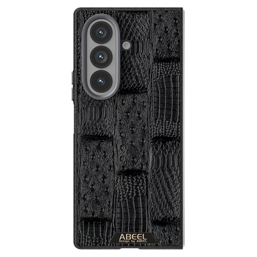 ABEEL For Samsung Galaxy Z Fold7 5G Magnetic Case Beast Texture Micro-Embossing Back Cover - Black - 2
