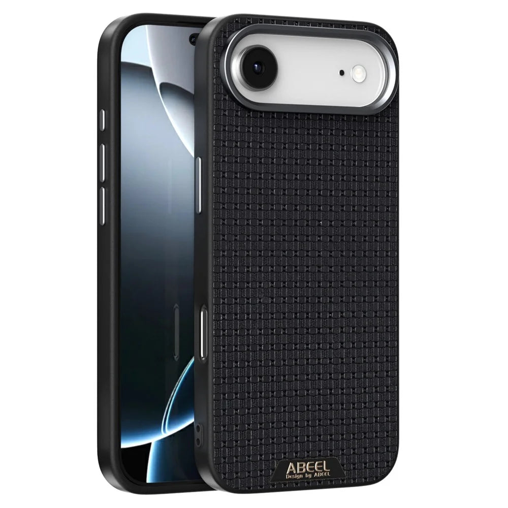 ABEEL For iPhone Air Case Compatible with MagSafe Textured Micro-Embossing Back Cover - Black - 1