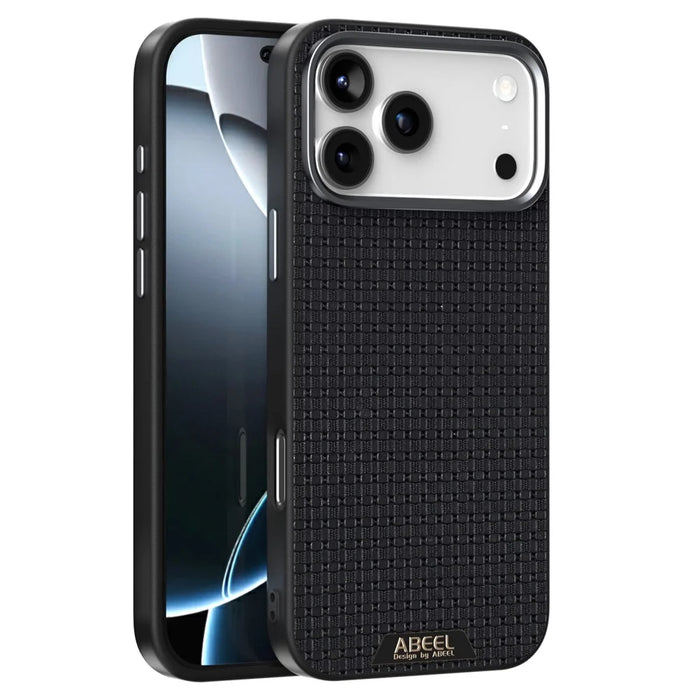 ABEEL For iPhone 18 Pro Max / 17 Pro Max Case Compatible with MagSafe Textured Micro-Embossing Back Cover - Black - 1