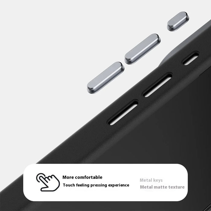 ABEEL For iPhone 18 Pro Max / 17 Pro Max Case Compatible with MagSafe Textured Micro-Embossing Back Cover - Black - 6