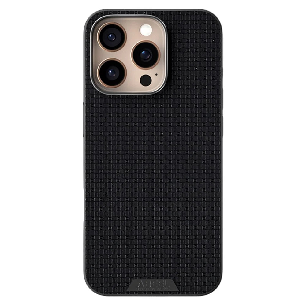 ABEEL For iPhone 16 Pro Max Case Compatible with MagSafe Textured Micro-Embossing Back Cover - Black - 2