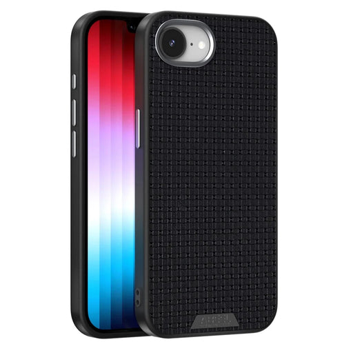 ABEEL For iPhone 17e / 16e Case Compatible with MagSafe Textured Micro-Embossing Back Cover - Black - 1
