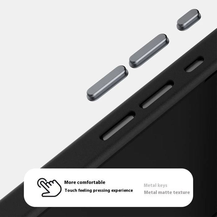 ABEEL For iPhone 17e / 16e Case Compatible with MagSafe Textured Micro-Embossing Back Cover - Black - 6