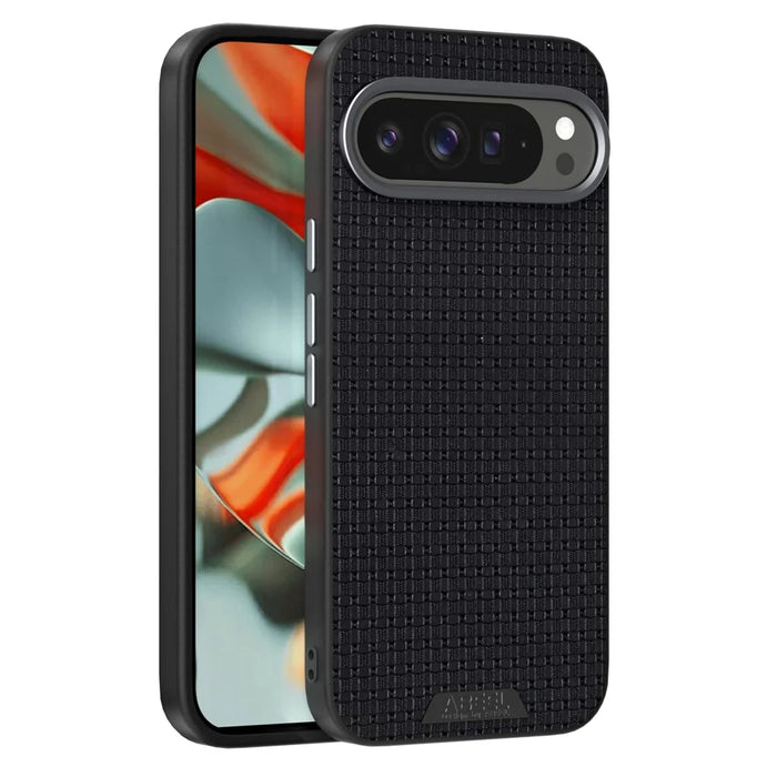 ABEEL For Google Pixel 9 Pro  /  Pixel 9 Magnetic Case Textured Micro-Embossing Back Cover - Black - 1
