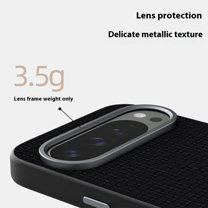 ABEEL For Google Pixel 9 Pro  /  Pixel 9 Magnetic Case Textured Micro-Embossing Back Cover - Black - 7
