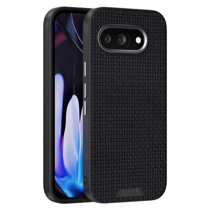 ABEEL For Google Pixel 9a Magnetic Case Textured Micro-Embossing Back Cover - Black - 1