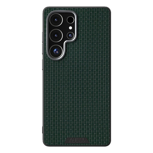 ABEEL For Samsung Galaxy S25 Ultra Magnetic Case Textured Micro-Embossing Back Cover - Green - 1