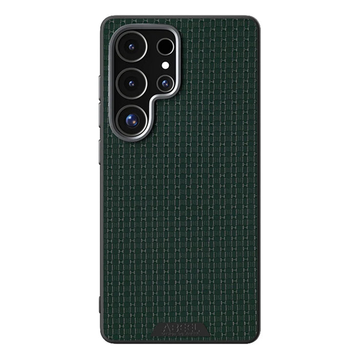 ABEEL For Samsung Galaxy S25 Ultra Magnetic Case Textured Micro-Embossing Back Cover - Green - 1