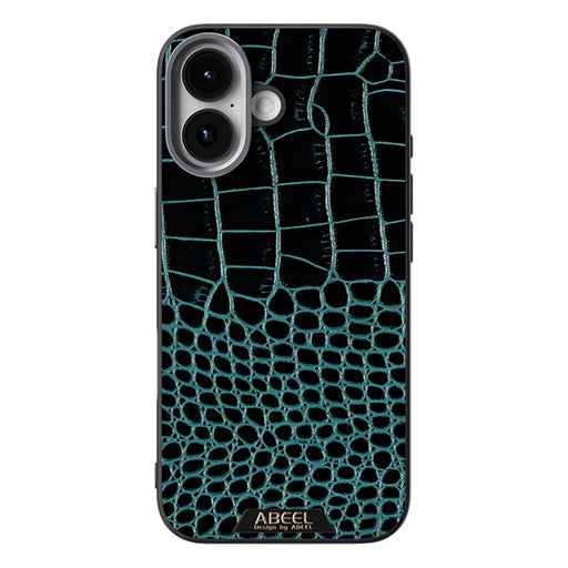 ABEEL For iPhone 17 Case Compatible with MagSafe Crocodile Texture Micro-Embossing Back Cover - Green - 1