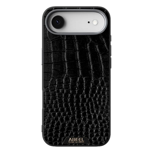 ABEEL For iPhone Air Case Compatible with MagSafe Crocodile Texture Micro-Embossing Back Cover - Black - 1