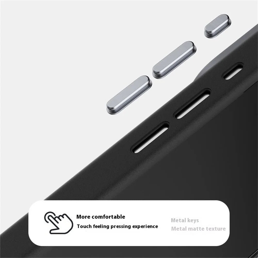 ABEEL For iPhone Air Case Compatible with MagSafe Crocodile Texture Micro-Embossing Back Cover - Black - 5
