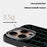 ABEEL For iPhone 16 Pro Max Case Compatible with MagSafe Crocodile Texture Micro-Embossing Back Cover - Black - 3