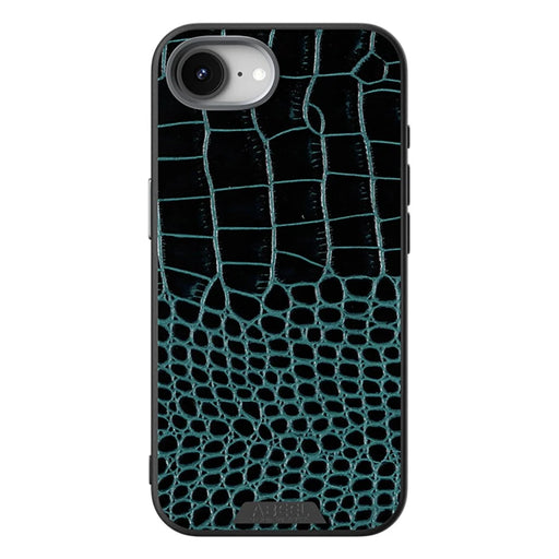 ABEEL For iPhone 17e / 16e Case Compatible with MagSafe Crocodile Texture Micro-Embossing Back Cover - Green - 2