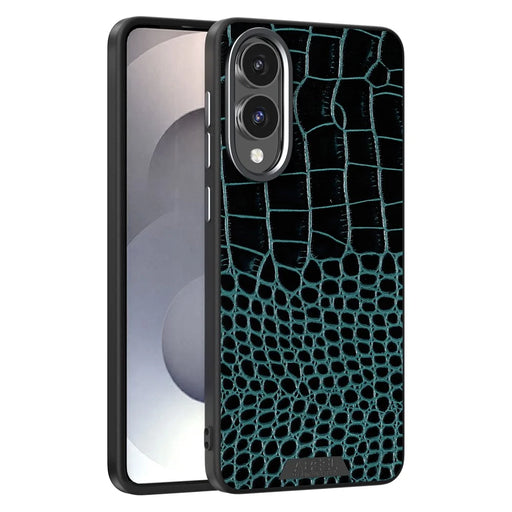 ABEEL For Samsung Galaxy S25 Edge Magnetic Case Crocodile Texture Micro-Embossing Back Cover - Green - 1