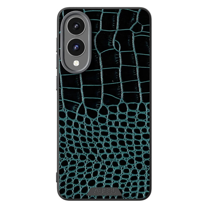 ABEEL For Samsung Galaxy S25 Edge Magnetic Case Crocodile Texture Micro-Embossing Back Cover - Green - 2