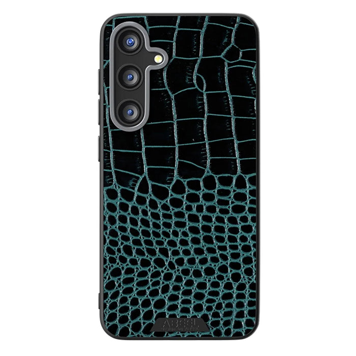 ABEEL For Samsung Galaxy S25+ Magnetic Case Crocodile Texture Micro-Embossing Back Cover - Green - 2