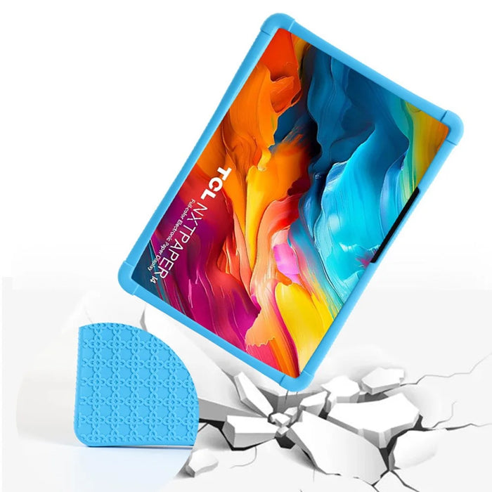 For TCL NxtPaper 14 Case Kickstand PC + Silicone Anti Slip Shockproof Tablet Cover - Blue - 2