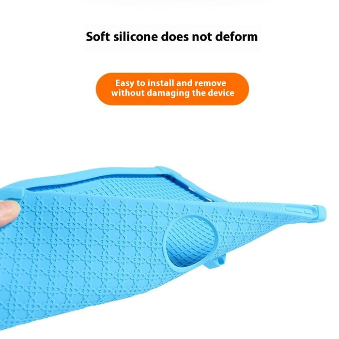 For TCL NxtPaper 14 Case Kickstand PC + Silicone Anti Slip Shockproof Tablet Cover - Blue - 5