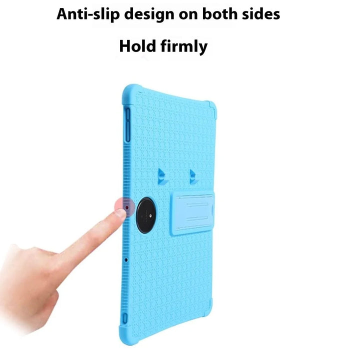 For TCL NxtPaper 14 Case Kickstand PC + Silicone Anti Slip Shockproof Tablet Cover - Blue - 6