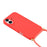 For iPhone 17 Case Biodegradable Wheat Straw + TPU Eco-Friendly Phone Cover with Lanyard - Red - 4