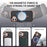 For iPhone 17 Case with Lens Kickstand Matte Phone Back Cover Compatible with MagSafe - Orange - 3