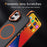 For iPhone 17 Case with Lens Kickstand Matte Phone Back Cover Compatible with MagSafe - Orange - 6