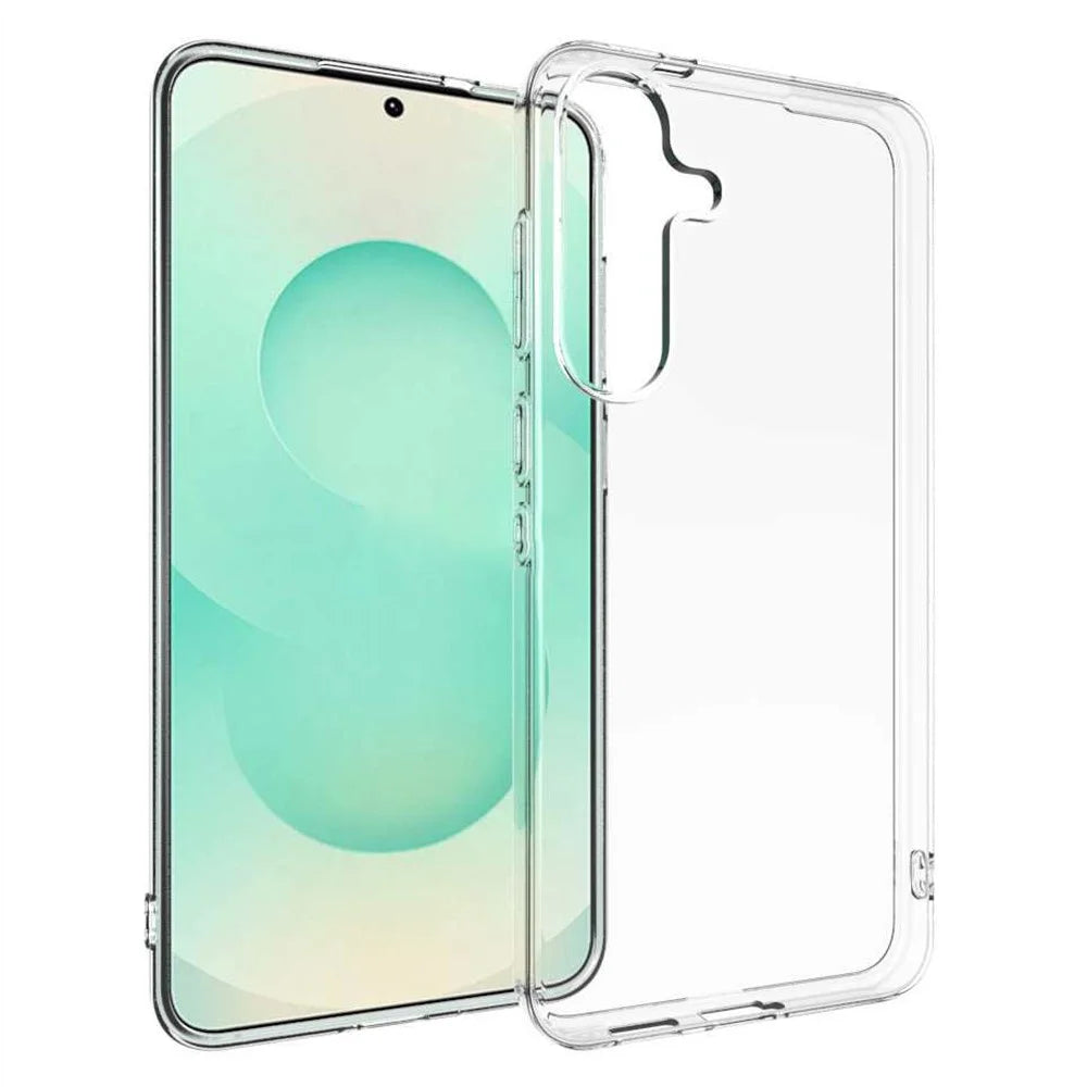 For Samsung Galaxy S25 FE Case Anti-Fingerprint Crystal Clear TPU Phone Cover - 1