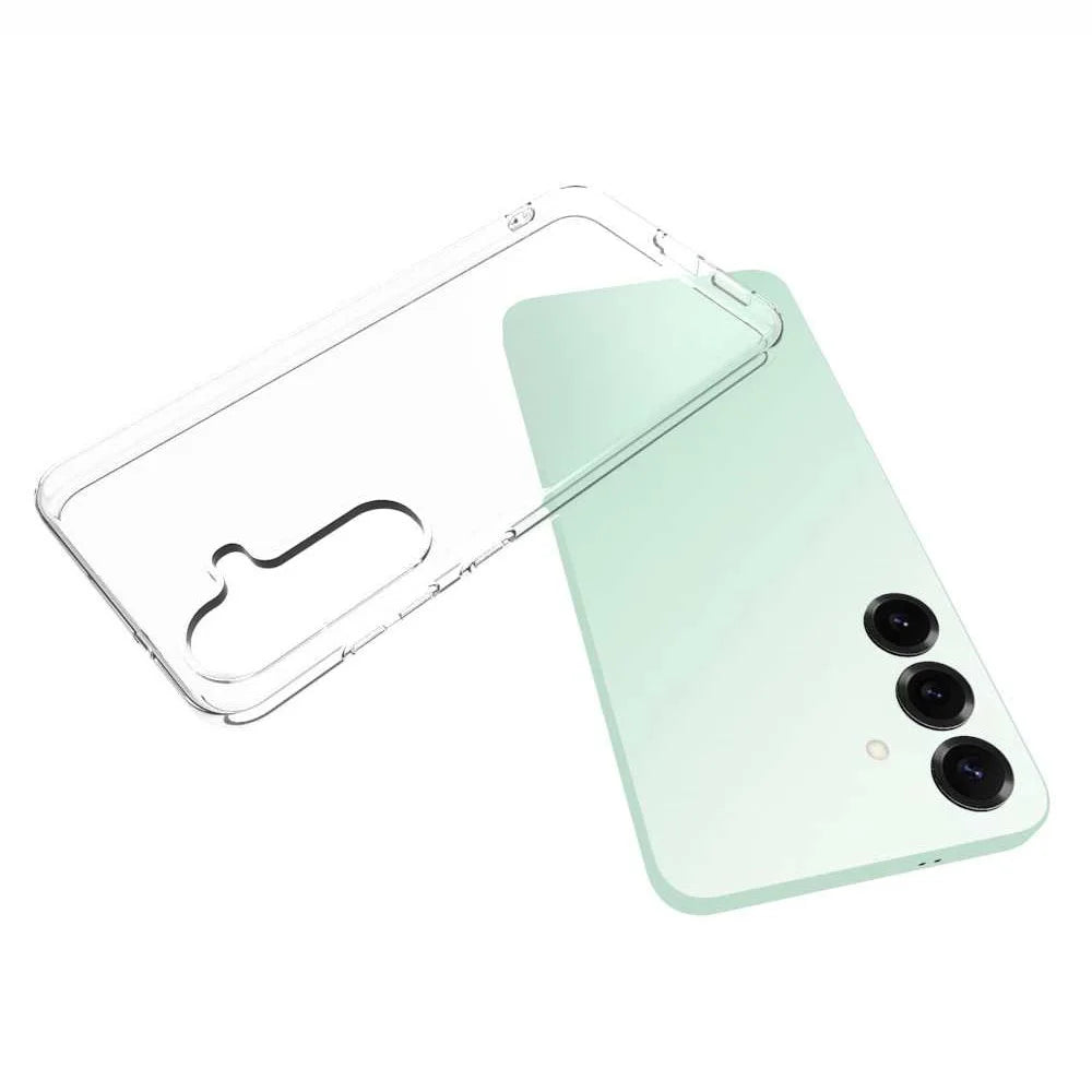 For Samsung Galaxy S25 FE Case Anti-Fingerprint Crystal Clear TPU Phone Cover - 3