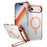 For iPhone Air Clear Phone Case with Lens Kickstand Cover Compatible with MagSafe - Orange - 1