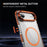 For iPhone Air Clear Phone Case with Lens Kickstand Cover Compatible with MagSafe - Orange - 6