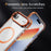 For iPhone Air Clear Phone Case with Lens Kickstand Cover Compatible with MagSafe - Orange - 7