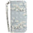 For Samsung Galaxy S25 FE Case Pattern Printing Leather Wallet Phone Cover with Wrist Strap - Magnolia - 6