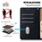 For Samsung Galaxy S25 FE Case RFID Blocking Kitten Pattern TPU + PU Leather Phone Cover with Wrist Strap - Black - 4