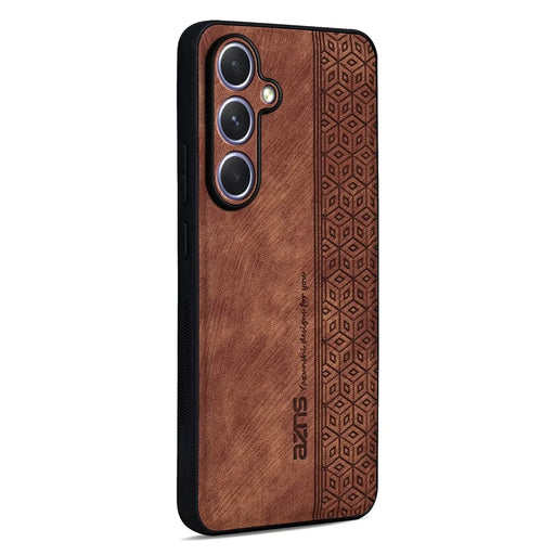 AZNS For Samsung Galaxy A18 5G / A18 4G / A17 5G / A17 4G / A26 5G Case Protective PU Leather Covered TPU Phone Shell - Brown - 1