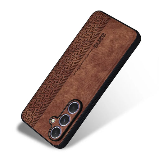 AZNS For Samsung Galaxy A18 5G / A18 4G / A17 5G / A17 4G / A26 5G Case Protective PU Leather Covered TPU Phone Shell - Brown - 2