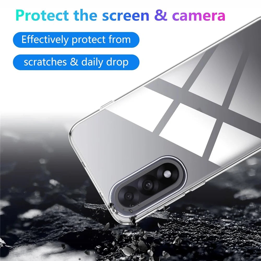 For OnePlus Nord 5 5G / Ace 5 Ultra 5G Case TPU Clear Phone Cover + 2PCS Tempered Glass Screen Film 2.5D Arc Edge - 3