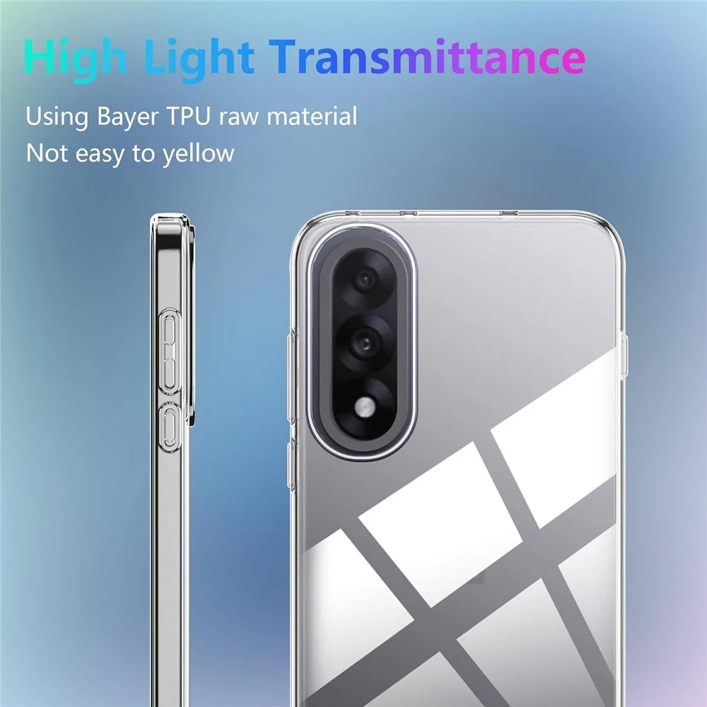 For OnePlus Nord 5 5G / Ace 5 Ultra 5G Case TPU Clear Phone Cover + 2PCS Tempered Glass Screen Film 2.5D Arc Edge - 6