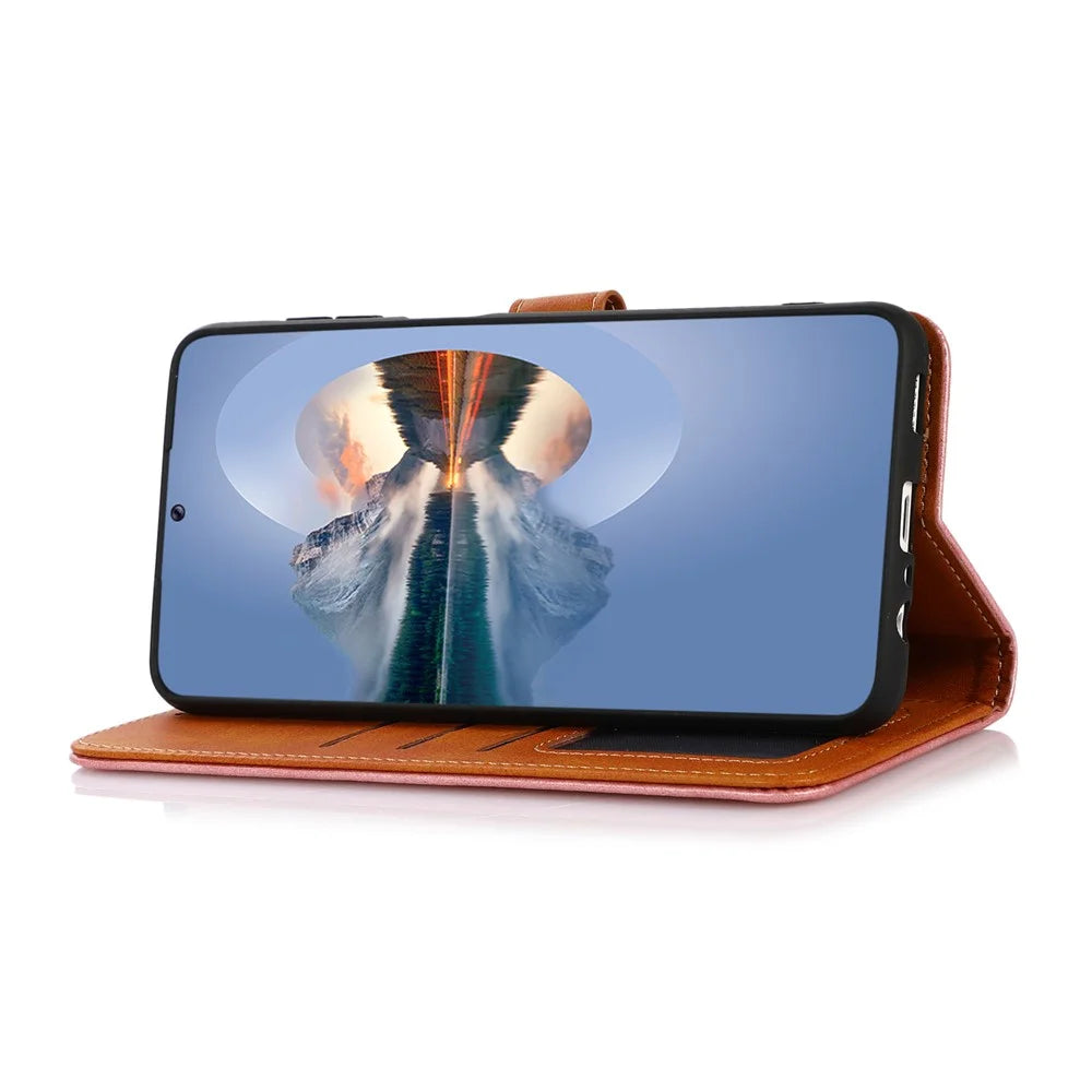 KHAZNEH For OnePlus Nord CE5 5G / Ace 5 Racing 5G Wallet Phone Case Stand Leather Flip Cover - Brown - 3