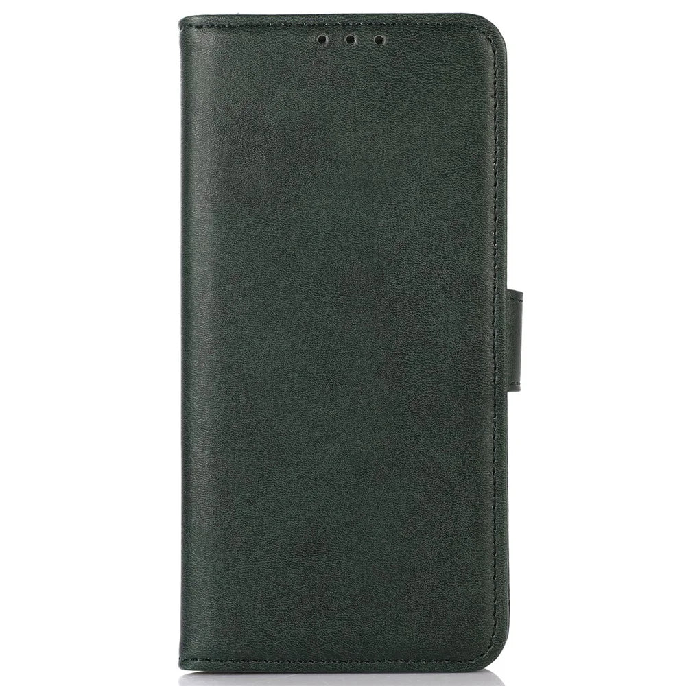 For OnePlus Nord 5 5G / Ace 5 Ultra 5G Case Cowhide Texture Leather Wallet Phone Cover with Stand - Green - 6