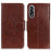For OnePlus Nord 5 5G / Ace 5 Ultra 5G Case Nappa Texture Split Leather Wallet Phone Cover - Brown - 1