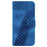 For Infinix Smart 10 Stand Case 7-Shaped Pattern Imprint Leather Phone Cover with Strap - Dark Blue - 7