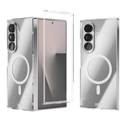 ABEEL For Samsung Galaxy Z Fold7 5G Magnetic Case Clear PC Anti Scratch Phone Cover - 1