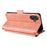 For Samsung Galaxy A08 5G / A08 4G / A07 5G / A07 4G Leather Case Magnetic Closure Wallet Stand Phone Cover with Crossbody Strap - Pink - 4