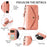 For Samsung Galaxy A08 5G / A08 4G / A07 5G / A07 4G Leather Case Magnetic Closure Wallet Stand Phone Cover with Crossbody Strap - Pink - 7