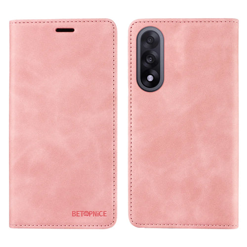 BETOPNICE For OnePlus Ace 5 Ultra 5G / OnePlus Nord 5 5G Case  Magnetic Closure RFID Blocking Wallet Stand Leather Phone Cover - Pink - 1
